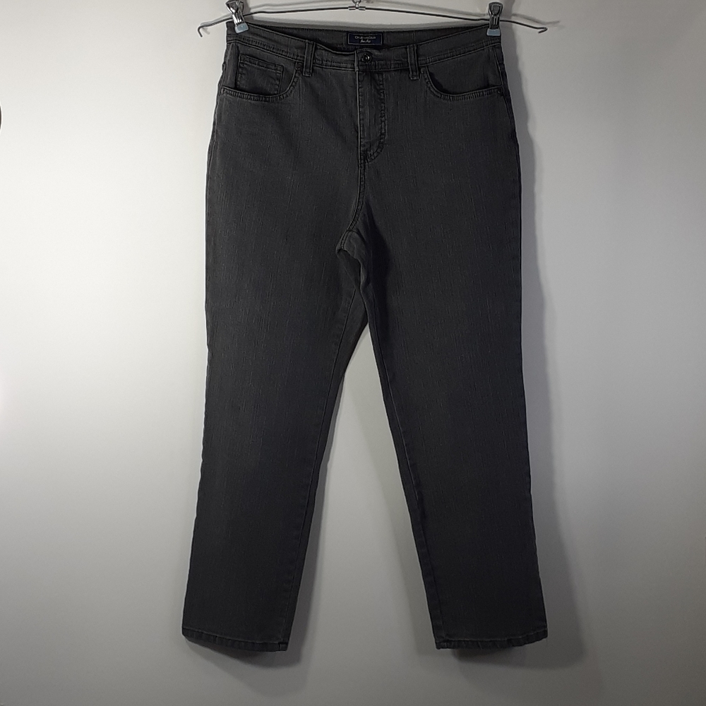 Charter Club 12 Short Classic Straight Gray Jeans - Picture 3 of 16